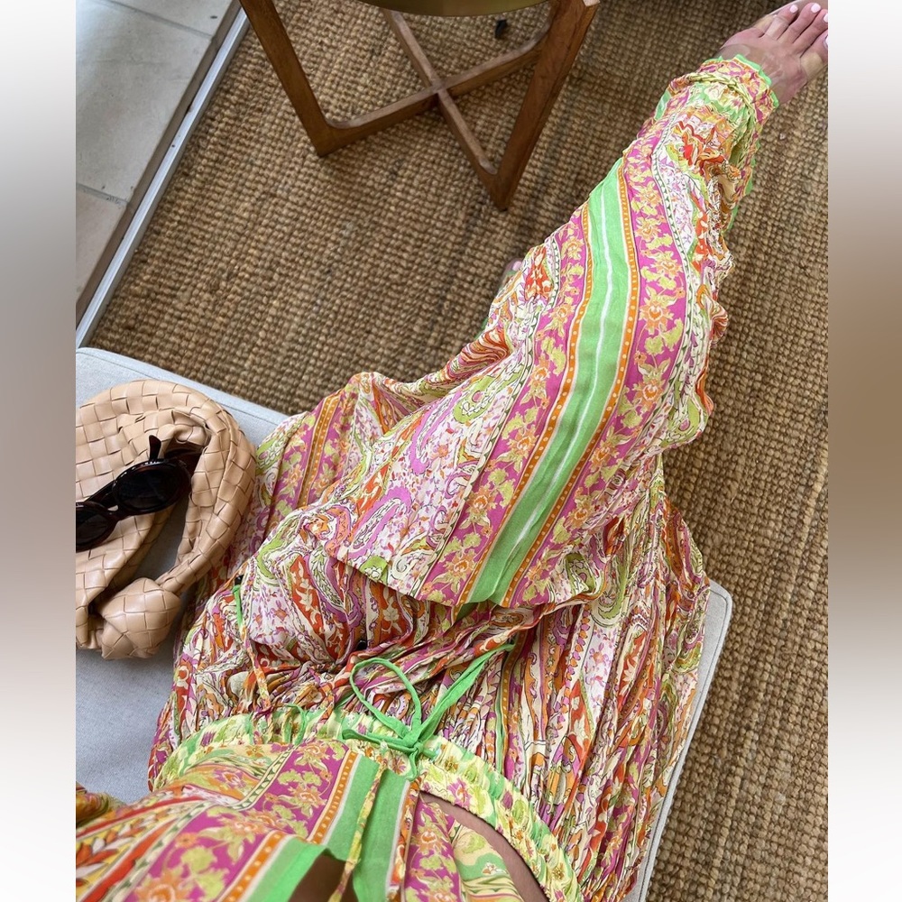 Zara Multicolor Off-Shoulder Top - Picture 5 of 10